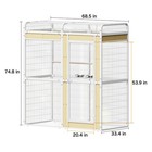 68 7 In Large Metal Parrot Cage Spacious Aviary For African Grey Parrot Cockatoo