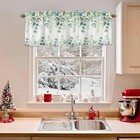 Eucalyptus Leaves Valances For Windows  54 w X 18 l  pack Of 1  Sage Green