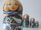 Fairy Tale  snow Maiden   Nesting Doll   Matryoshka Set Of 5
