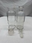 Lot X2 Whital Tatum Co Antique Glass Bottle Apothocary Jar