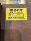 Vintage Dave Jones Machinists Sight-pipe Optical Viewer No  Sp-145 In Wooden Box