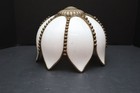 Vtg Victorian Tulip Art Nouveau Slag Glass Lamp Light Replacement Shade 8 Panel-