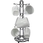  Farmhouse Coffee Mug Rack  Coffee Mug Tree For 6 Mugs  Coffee Cup Holders For 