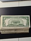 1953 Paper Money Five Dollar Silver Certificate One Blue Seal Bill Per Purchase