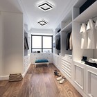 Square Modern Led Ceiling Light Fixture  24w Black Flush Mount Hallway Ceilin   