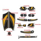 Floorboard Diamond Anodized Gold For Harley Road King Street Electra Glide 14-26