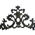 Antique Style Cast Iron Ornate Scroll Wall Decor Architectural Salvage Black