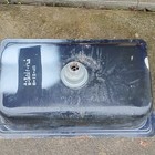 Antique vintage Cast Iron Farm Sink 1949