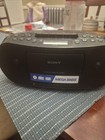 Sony Cfd-s70 Cd Cassette Boombox Am fm Radio Cd Tape W  Power Tested Working 