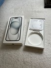Apple Iphone 15 Black 256gb - Empty Box Only  Plus Apple Sticker