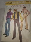 1960s 70s Men Boys Sewing Patterns  lot 3  Cut  Simplicity 4703 5048 Mccalls3965