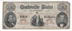 T-26  10 Confederate 1861 Pf-4 Rare Variety No Flourish Over Bearer Pmg Fine 15