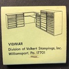 Vidmar Modular Storage Williamsport Vintage Feature Full Matchbook C1964-73 Vgc