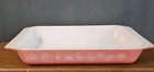 Vintage Pyrex Pink Daisy Space Saver 548-b No Lid