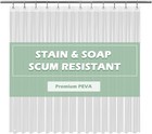 Clear Shower Curtain Liner Light Weight Peva  Shower Liner 72x72 Inches