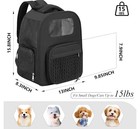 Pet Dog Cat Carrier Backpack Adjustable Shoulder Bag Breathable Mesh Travel Tote