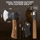 Portable Survival Axe - 8 46-inch Hatchet With Leather Sheath For Outdoor Use