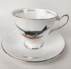 Rare Vintage Elizabethan Road Runner Bone China Tea Cup   Saucer Taylor And Kent