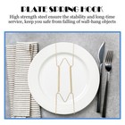 10pcs 8 Inch Plate Holders Plate Hanging Hook Spring Pan Metal Wall Coat Hanger