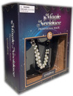 Magic Necklace Trick Vanish Appearing Jewelry Set Black Devils Silk Napkin Stand