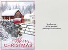 Box Of 40 Ct  Traditional Christmas Cards      5 Designs With Prewritten Messages