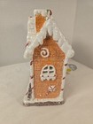 Christmas Gingerbread House Light Up Glitter Tabletop Decor Resin