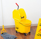 Rubbermaid Commercial Fg757788yel 8 3 4 Gal Wavebrake Down Press Mop Bucket 