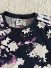 Adidas Originals Women   s Floral Print T-shirt Dress Size S 3-stripe Y2k