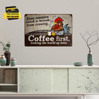 Chicken Retro Tin Sign Vintage Metal Poster Wall Decor Chicken Decoration For Co