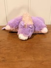 2010 Pillow Pets Pet Pee-wees 12 5 x11 x4 5  Purple pink Plush Stuffed Unicorn