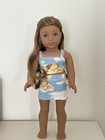 American Girl Custom Doll Nanea With Blonde Lea Wig And Blue Eyes