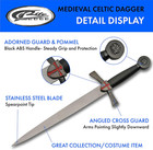 Supplies Knights Templar Dagger Medieval Knife  Black