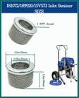 Inlet Strainer  Hose Inlet Strainer Filter   compatible With Graco Part Numbers   