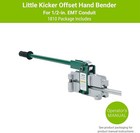 1811 Little Kicker Offset Hand Bender For 3 4  Emt Conduit  Silver green