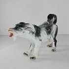 Vintage Ges Gesch Germany Goat Creamer Figurine Black White Farmhouse  chip 