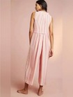By Anthropologie Visayas Boho Relaxed Stripedwide Leg Jumpsuit Size Medium