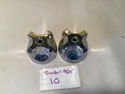 Nos 2 Vintage Chrome  Sink Faucet Knobs Bathroom Kitchen Sink Tub Knobs