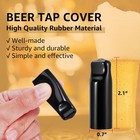 Beer Tap Cover Draft Beer Faucet Cap  10 Pieces Beer Tap Plug Keg Tap Kit Rubber