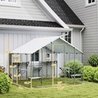 94 5  Extra Large Catio  Outdoor Cat Enclosure With Waterproof Cover