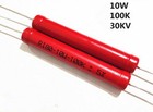 1pc Ri80-10w High Voltage Glass Glaze Resistors 10w 30kv  Series Resistance