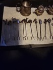 21 Pc Mixed Lot Sterling Silver Hor deorves Forks 3   Masonic Freemasonry 