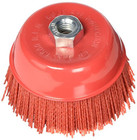 A Liner Abrasive 180 Grit Nylon Bristle Cup Brush - 6 Inch - Safe For Use
