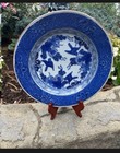 Antique Japanese C1900 Meiji Eraceramic Imari Plate Phoenix  floral 11 
