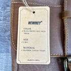 Newhey Mens Messenger Bag Waterproof Canvas Leather Computer Laptop Bag 15 6 Bag