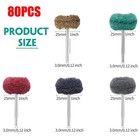 80pcs Abrasive Metal Polishing Buffing Wheel Burr Kit Rotary Tool For Dremel