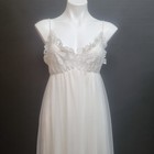 Vtg Tosca Lingerie Negligee Peignoir 2 Pc Set White Boudoir Bridal Usa Sz S