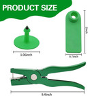 Sheep Ear Tag Plier  001-100 Numbered Ear Tags For Goat Pins green 