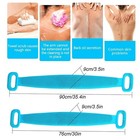 Silicone Body Back Scrubber Double Side Bathing Brush For Skin Deep Cleaning