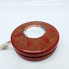 Vintage Mexican Wood Multi Colored Yoyo Large 4  Juarez Mexico 1970s