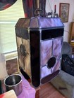 Vintage Tiffany Style Stained Glass Hanging Lamp